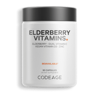 Organic Black Elderberry Vitamins Capsules.