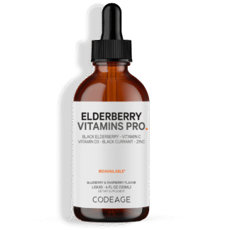 Organic Black Elderberry Liquid Syrup.